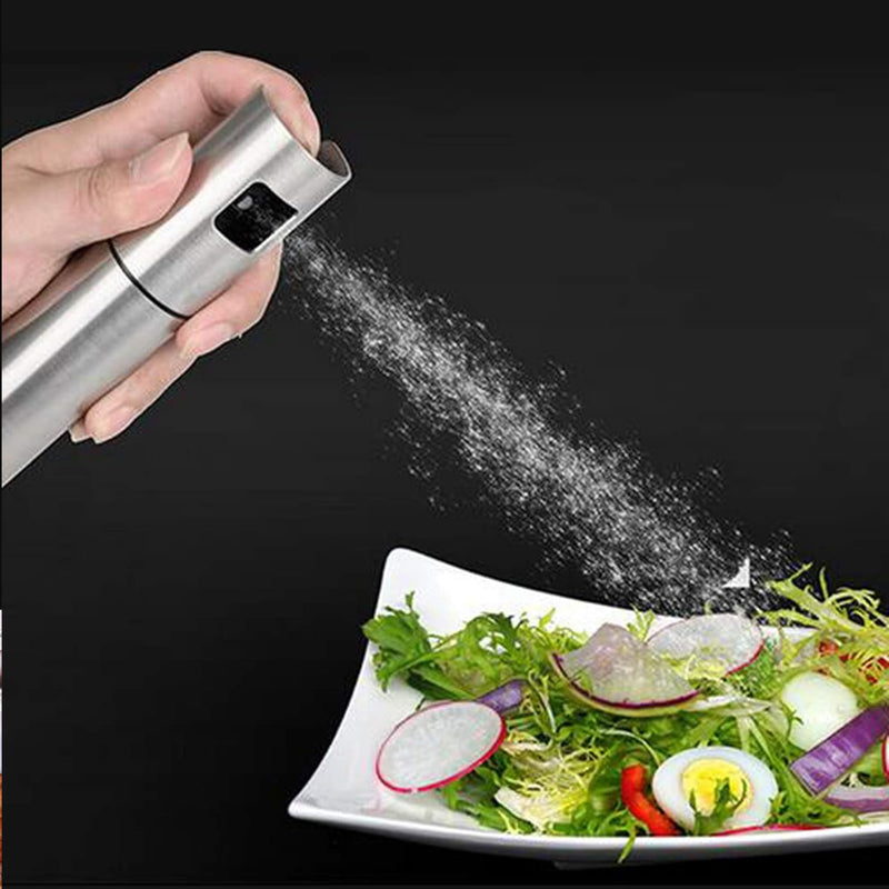 OIL Spray Bottle For Dosa Food Grade Stainless Steel Glass Oil Spray Bottle (100 Ml)